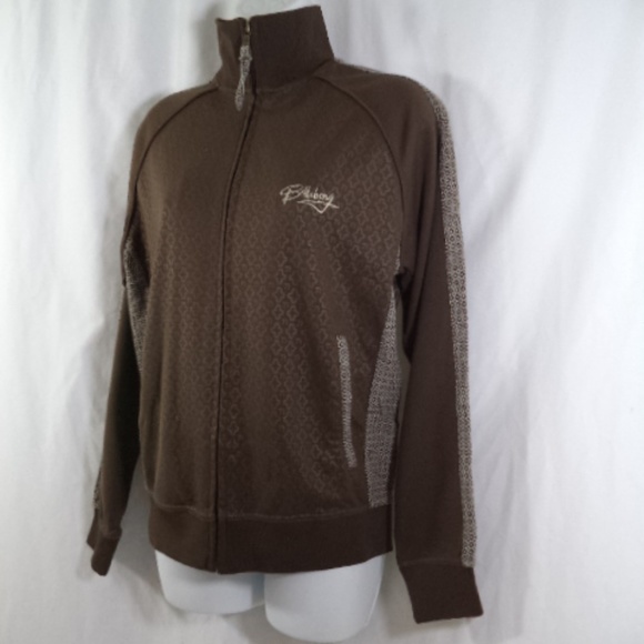 Billabong Womens Brown Embroidered Warm Up Jacket - Picture 3 of 8